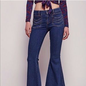 High Rise bell bottom jeans